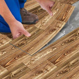 40 Pcs Wood Grain Peel And Stick Floor stickers Non-Slip Self-Adhesive Floor Stickers, Waterproof 10905611