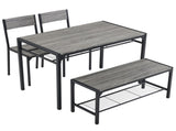 Dining Set for 4, Kitchen with 2 Chairs and a Bench, 4 Piece Kitchen 51333789
