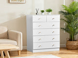 White particleboard with a textured melamine finish, 66*40*111cm, 42 drawer cabinet, matte gold 30910950