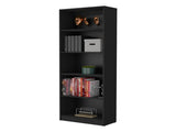 Black 5-Shelf Bookcase B062P175149
