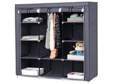 67" Portable Closet Organizer Wardrobe Storage Organizer with 10 Shelves Quick and Easy to Assemble 09015276
