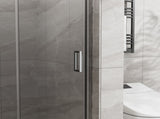 Goodyo 36"x 72" Bifold Frameless Glass Shower Door 1/4 inch Tempered Clear Glass Pivot Swing Shower D163147915