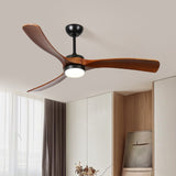 60-inch 3-blade solid wood ceiling fan light W2878P254290