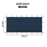 Swimming Pool Safety Cover, Fits 20x40ft Rectangular underground and Inground Swimming Pools, Triple W3459P326026