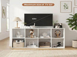 8 Cube Storage Organizer, Open Corner Bookshelf with Removable Back Panels for Living Room Bedroom 37605659