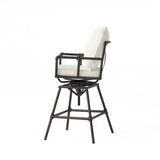 Outdoor Patio Swivel Bar Stool Height Adjustable Barstool with Cushions 54036.00BCOP