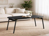 Folding Coffee Table No Assembly Required, 31.5" x 15.7" x 17.7", Melamine 39207104