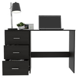 Classic 3 Drawers Writing Desk -Black B20091903