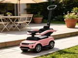2-in-1 Baby Push Car & Ride-On, Push Handle with Safety Guardrail, Pink 71659004