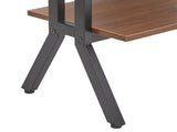 Connection 4-Tier Medium Wood Bookshelf, Walnut Finish for Adults 68037359