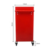 ZNTS 4 DRAWERS MULTIFUNCTIONAL RED TOOL CART WITH WHEELS W110280934