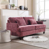 COOLMORE Mid Century Modern chenille Fabric Loveseat sofa, 2-Seat Upholstered Loveseat Sofa Modern W395P151897