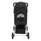 ZNTS 4 Wheels Pet Stroller, Dog Cat Stroller for Small Medium Dogs Cats, Foldable Puppy Stroller with Cup 95759460