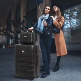 Luggage Sets ABSPC Hardshell 4pcs Luggage Hardside Lightweight Durable sets Spinner Wheels W1689P207673