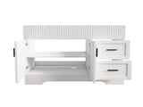 42 Inch Modern Bathroom Vanity with 2 Drawers, Vertical Grain MDF Cabinet with Soft-Close Doors and W509P493622