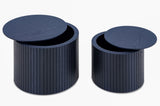 Nested table set 2 pieces, MDF coffee table set Living room/lounge area, black W2085123990