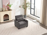 Futon Chair Bed Convertible Chair 3-in-1 Pull Out Sleeper Chair Beds with USB Ports,Wear-resistant W1829P164340