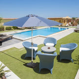 10FT Patio Umbrella, Outdoor Table Umbrella with Push Button Tilt and Crank, UV Protection W1859P195941