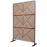 Outdoor & Indoor Privacy Metal Privacy 76" H48" W, Freestanding Decorative Privacy W465P193166