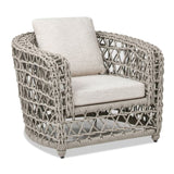 Everly 37.5" Woven Frame Barrel Deep Seating Patio Arm Chair, Oat Beige Axroma Olefin B2719P245982
