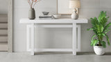U_STYLE Contemporary Console Table with Wood Top, Extra Long Entryway Table for Entryway, Hallway, N711P230809K