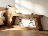 Farmhouse Console Table 70.9" Sturdy Base Entryway & Sofa Table 46440561