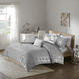 Twin/Twin XL Metallic Printed Comforter Set B03595837