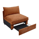 Armless sofa Velvet-Orange W3041P293509