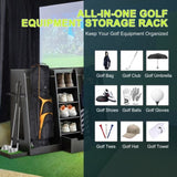 55.5''x16''x37'' Wooden Golf Bag Organizer and Storage, High Quality Wooden 2 Golf Bag W1422P233425