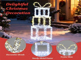 3ft Lighted Christmas Gift Boxes - 200 LED Lights , Acrylic Beads, Multi-Color 16060153