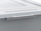 Plastic Storage Bins/File Boxes, Legal/Letter Size 18" L x 14.18 W x 10.87 H Gray Set of 3 79211152