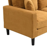 57 " High Resilience Loveseat Sofa, Wooden Frame 2 Seat Sofa, Comfy , Small Space Saving Modern W311P221206