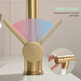 Commercial Kitchen Faucet with Pull Down Sprayer, Single Handle Single Lever Kitchen Sink Faucet W1932P155916