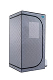 Portable Grey Mini Plus style Steam Sauna tentPersonal Home Spa, with Steam Generator, Remote W782124169