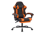 Gaming Chair with Footrest, Ergonomic Computer Chair with Headrest and Lumbar Support, Breathable W2367P288694