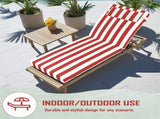Outdoor Chaise Lounge Cushion, 80 in. x 26 in. x 3 in. Waterproof Fade-Resistant Patio Chair Pad for 58720707