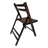 Furniture Slatted Wood Folding Special Event Chair - Cherry, Set of 4, FOLDING CHAIR, FOLDABLE STYLE 02580157