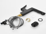 Matte Black Smart LED Bathroom Faucet - Temperature Digital Display, Pull Down Sprayer for RV and W1217P359395