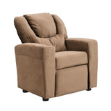 Kids Chair, Kids Upholstered Couch with One Cup Holder, Footrest, Backrest, Toddlers Velvet W2297P164709