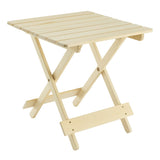 Folding Square Table Patio Outdoor solid wood Table for Backyard, Balcony, Portable Design 94342965