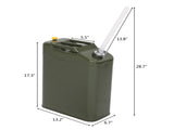 20L Standard Cold-rolled Plate Petrol Diesel Can Gasoline Bucket with Oil Pipe Army Green 86800077