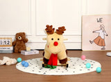 Kids Ride-On Rocking Horse Toy with Lullaby Song,Moose Rocking Toy with Hand Puppets and Safety Belt W3723P374142
