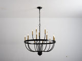 18-Light Chandelier Industrial Iron Candle Chandelier Modern Suspended Farmhouse Pendant Light W5008P479819