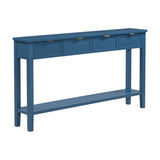 U_STYLE Contemporary High-Quality Entryway Console Table with 4 Spacious Drawersm,1 Practical Bottom N711P218638V