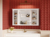 36'' x 28'' Medicine Cabinet, Wall Mounted Bathroom Storage Cabinet, with 1 Adjustable Shelf, N710P358584K
