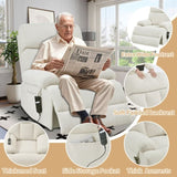 Oversized Power Lift Recliner Chair for Elderly, Electric Fabric Recliner Chair for Seniors, Home W1028P261273