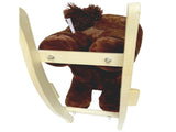 Kids Ride-On Rocking Horse Toy with Lullaby Song,Horse Rocking Toy with Hand Puppets and Safety Belt 00422976