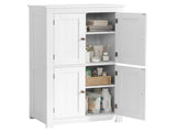 White MDF with vertical stripes, 60*30*110cm, 4-door bathroom vanity 31144451