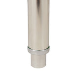 Stainless Steel Prep Table, 30 x 24x 35-1/2 Inch, 440lbs Load Capacity Heavy Duty Metal Worktable W465P237805