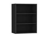 Wall Cabinet 36" H, 3 shelves, Black B097P250922